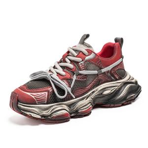 Дышащие низкие массивные кроссовки men's Frank Mully, красный