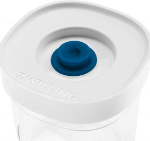 Набор баночек для специй Zwilling FRESH & SAVE CUBE La Mer, 3 предмета, размер XS, модульные и штабелируемые контейнеры для хранения, герметичные и вакуумно закрывающиеся, прозрачные - La Mer + подставка для специй