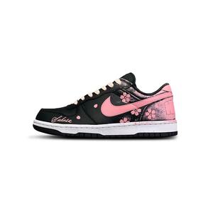 Большие башни кролик креативные устойчивые к истиранию низкие скейтерские кроссовки мужские черный Nike, розовый