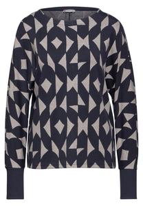 Лонгслив STREET ONE Shirt, ночной синий