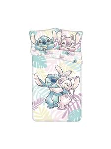 Хлопковое постельное белье Lilo & Stitch 140x200 см, пододеяльник синего цвета Lilo & Stitch, 140 x 200 см