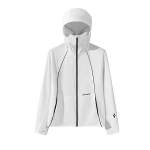 Skechers Джинсовая куртка серии Ячжуан дышащая быстросохнущая с защитой от ультрафиолета унисекс серого цвета, Denim Gray-0019