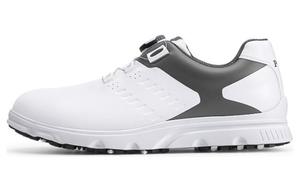 PGA Амортизирующие износостойкие низкие мужские гольф-туфли бело-серые, цвет White Gray