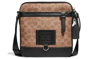 COACH Рюкзак Ривингтон из монограммного холста с кожаной отделкой