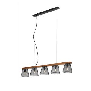 Подвесной светильник Briloner Taunus, железо - 5-пламенное