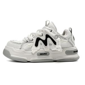 Мужские кроссовки для скейтбординга, увеличивающие рост, устойчивые к истиранию, легкие, нескользящие FAIRWHALE, Gray White