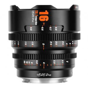 Кинообъектив 7Artisans Hope 16mm T2.1 S35 Cine Lens, Micro 4/3 Mount, черный