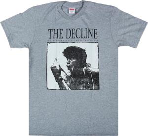 Футболка Supreme Decline Of Western Civilizations Tee 'Heather Grey', серый