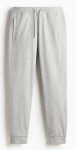 Спортивные брюки H&M Regular-Fit Tapered, серый меланж