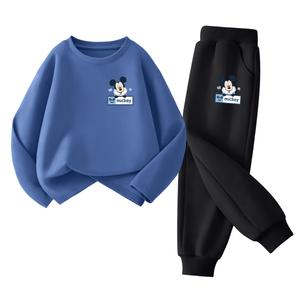 Детская повседневная спортивная одежда Disney, серо-голубой