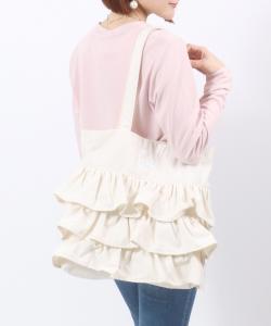 Женская сумка-тоут Lee из канваса с рюшами и джинсовой отделкой, украшенная вышивкой логотипа.