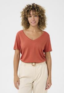 Базовая футболка NAIA DEEP V-NECK Cream, цвет Bruschetta