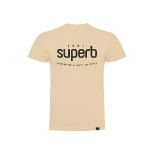 Icon Tee мужская футболка с короткими рукавами и круглым вырезом Superb, бежевый