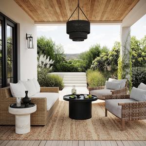 nuLOOM Неллеа Абстракт ковер 201 x 275 см для помещений и улицы для гостиной, патио, террасы, крыльца, светло-коричневый