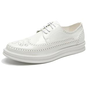 Повседневные кожаные туфли мужские WEISHIBANGWEI, White