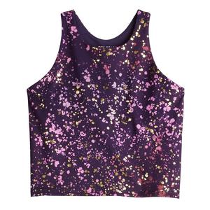 Удлиненный бюстгальтер-майка Tek Gear для девочек 7–20 лет, цвет Purple Pink Splatter