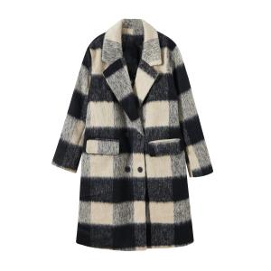 Huashan’S Cat КАЗАНЬ Женское Пальто, Черно-белые шорты в клетку