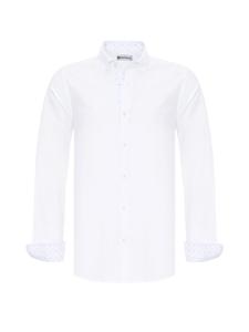 Рубашка на пуговицах классического кроя Dandalo, белый