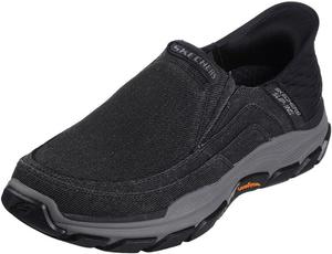 Мужские лоферы Skechers Respected Holmgren без застежек, черный