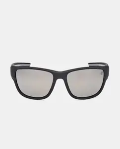 Прямоугольные литые мужские солнцезащитные очки с черными поляризованными линзами Timberland, черный