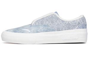 Кроссовки для скейтбординга Life Collection мужские с низким верхом серо-голубые/цвета слоновой кости белые Anta