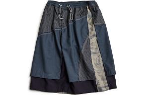 Повседневные шорты унисекс серо-голубые A SQUARE ROOT