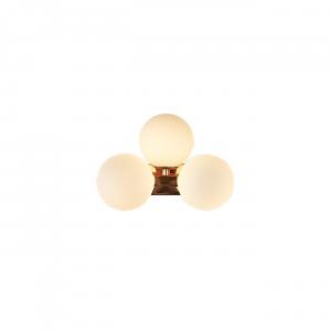 KOSILUM Настенный светильник «Амброзия», розовое золото и белый, 24 см