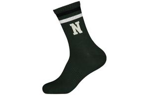 Носки гольф унисекс 1 пара черно-белые New Balance