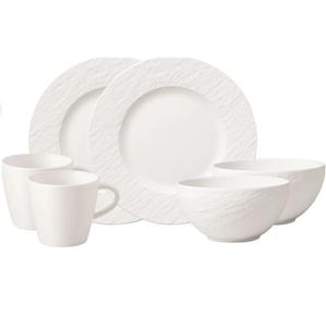 Набор посуды Villeroy & Boch Manufacture Rock, 6 предметов, белый