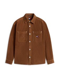 Tommy Jeans Рубашка на пуговицах комфортного кроя в карамельном цвете