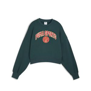 Толстовка PUMA Wardrobe Essentials Sports Legacy, зеленый