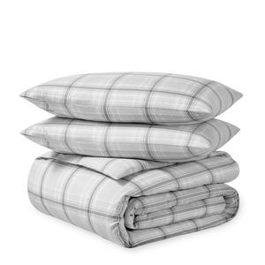 Комплект пододеяльников из хлопковой фланели Bare Home, цвет Tartan Plaid