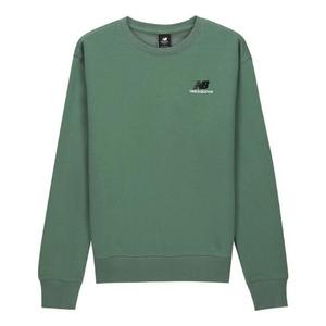 Свитер New Balance Unissentials French Terry Crewneck Sweatshirt 'Dark Juniper', зеленый