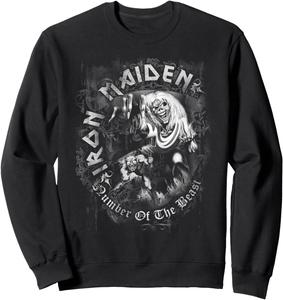 Number of the Beast, толстовка серого цвета Iron Maiden