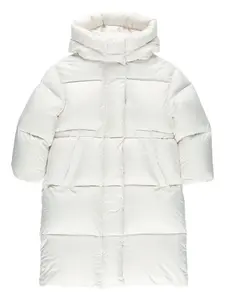 Стеганое пальто с капюшоном Il Gufo, белый