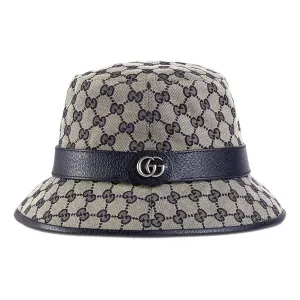 Бейсболка gg canvas bucket hat 'beige blue' Gucci, бежевый