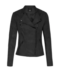 Асимметричная мотоциклетная куртка на молнии для женщин Only, черный