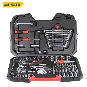 Deli профессиональный набор инструментов для ремонта автомобилей, набор головок, быстросъемный аппаратный инструмент, набор из 128 предметов DQ01128