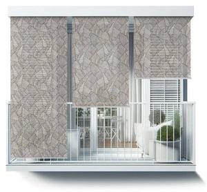 Рулонные шторы Tulup Blätter im linearen Stil, 40x180x1 см, бронзовый