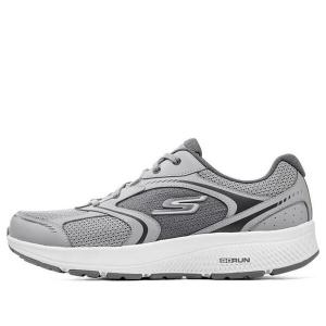 Кроссовки go run 'gray white' Skechers, серый