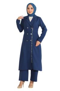 Брючный костюм MODAMIHRAM, синий