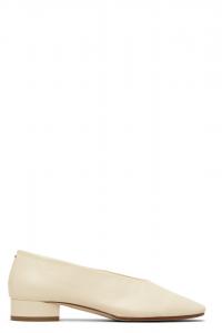 Aeyde Балетные туфли Off-White Delia на низком каблуке