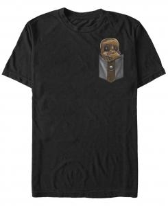 Мужская футболка с коротким рукавом chewie cutie pocket с изображением звездных войн Fifth Sun, черный