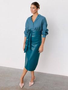 Юбка из искусственной кожи Jaspre Never Fully Dressed, Blue