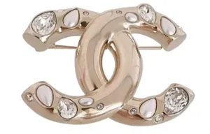 Брошь унисекс золотая CHANEL, золото