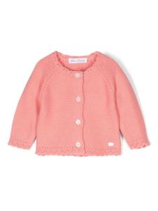 Tartine Et Chocolat кардиган с логотипом, розовый