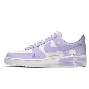 Nike Кроссовки Air Force 1 для скейтбординга, износостойкие, белые, унисекс