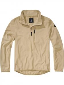 Флисовая куртка/свитер Fleece Troyer бежевого цвета Brandit