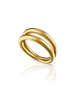 Женское кольцо с фениксом из латуни, покрытой 18-каратным золотом Oma The Label, gold-plated