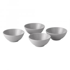 Набор мисок Ikea Färgklar, 16 см, 4 предмета, светло-серый
